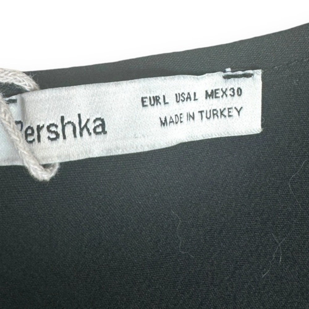 Bershka Size‎ Large Black Dress Goth Witchy Festival Dark Coquette Office Siren - Picture 4 of 9